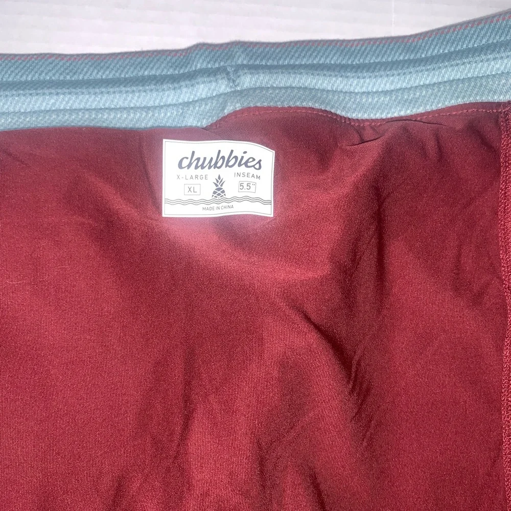 Chubbies The Stripes Hype Lined Lounge Shorts. XL. 5.5